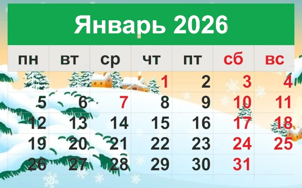 2026 Январь Астрологический лунный календарь